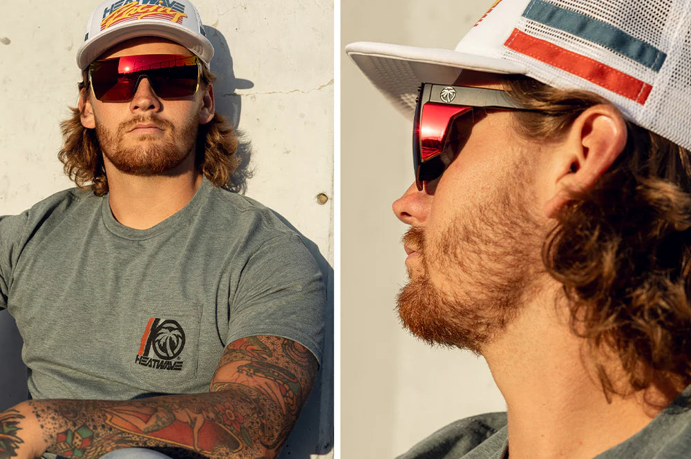 HeatWave XL Lazer Face Performance Sunglasses: Polarized Firestorm Z87 +