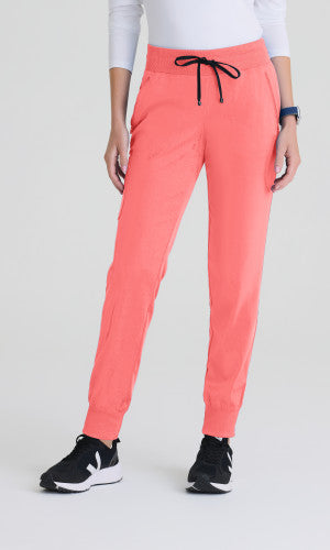 Eden 5-Pocket Mid-Rise Jogger Scrub Pant - Seasonal Colors