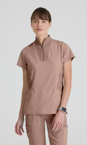 Kristi 2-Pocket Knit Collared Top