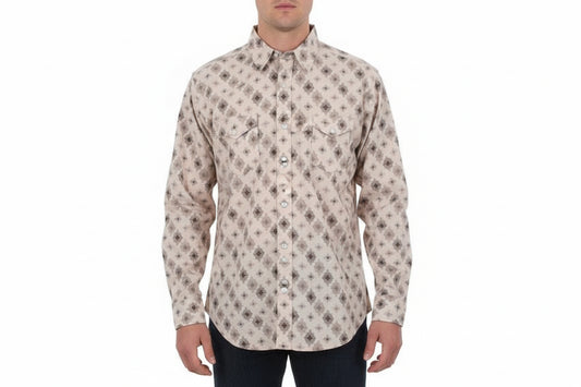 Pabhandle  LS 2pkt Medallion OS SNAP - Big & Tall