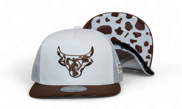 Lost Calf Cowhide White/Brown