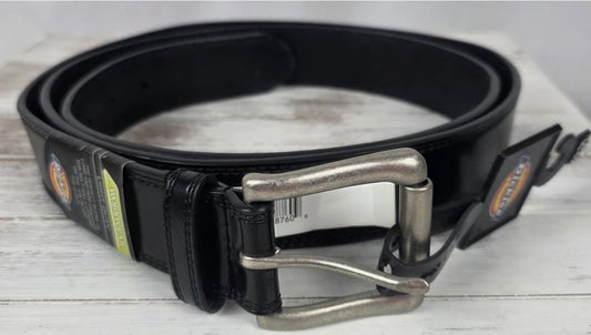 Dickies 40mm Bridle Leather Belt with Double Row Stitch