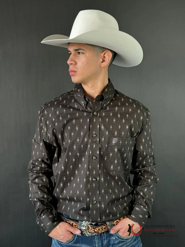 Rock&Roll Long Sleeve Shirt Dark Shirt