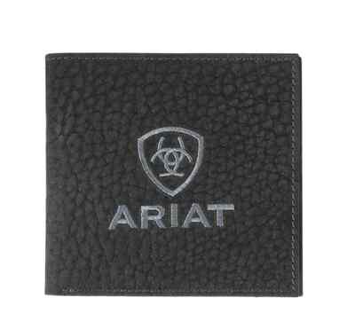 Ariat Large Bifold Wallet Bull Hide Black