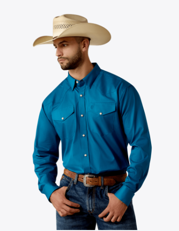 Ariat Men's Lightweight Twill Classic Fit Snap Shirt