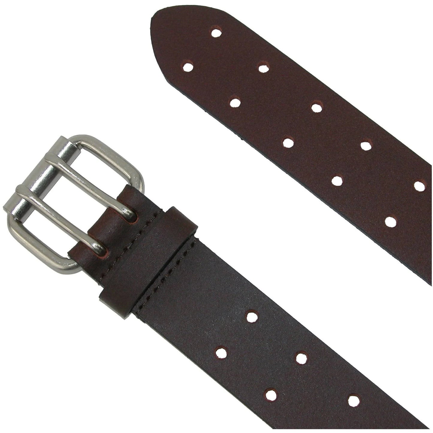 Dickies Men's Leather Two Hole Double Prong Bridle Belt