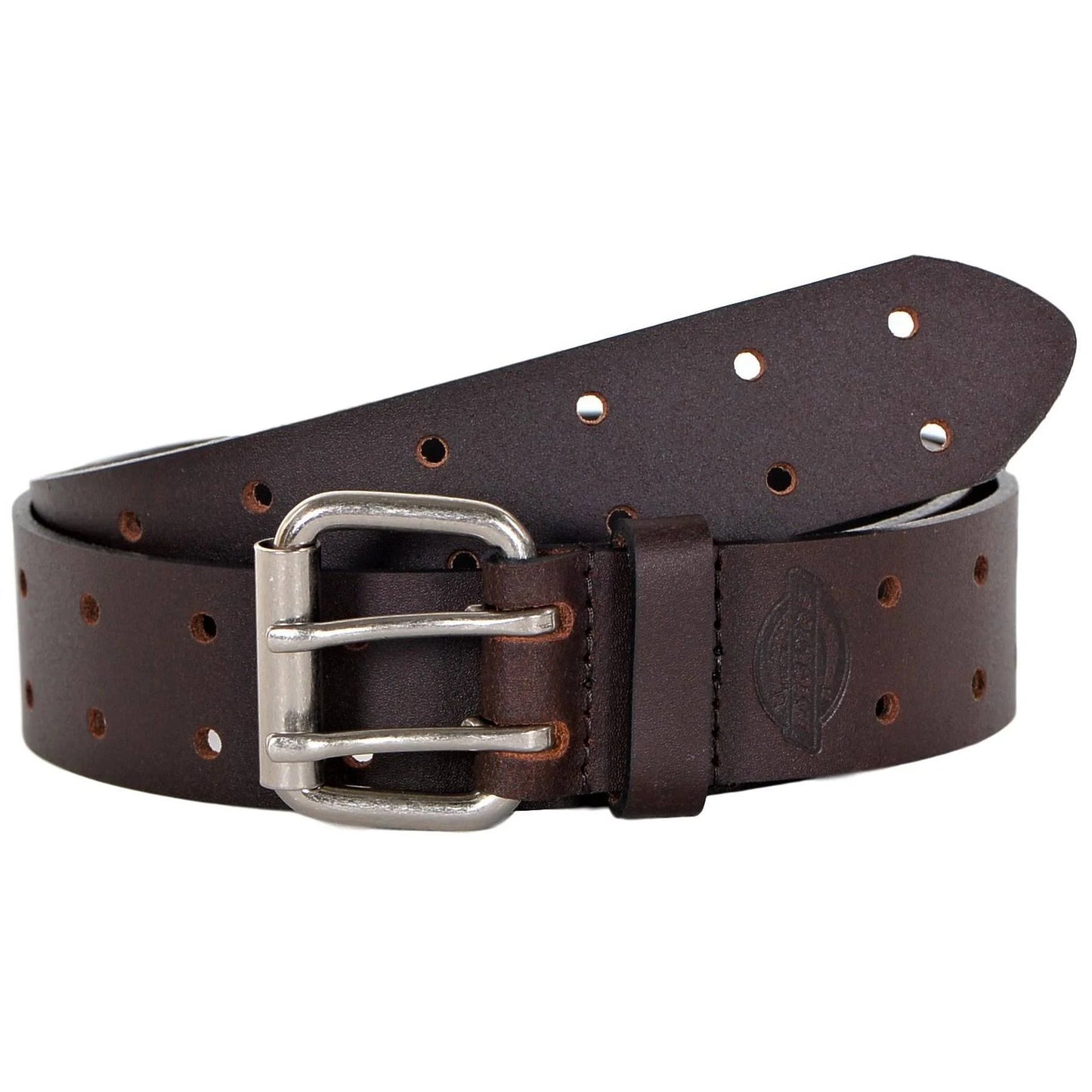 Dickies Men's Leather Two Hole Double Prong Bridle Belt