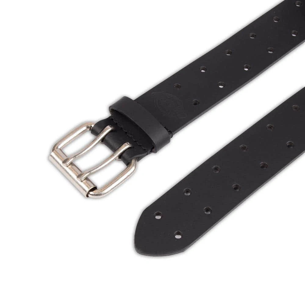 Dickies Men's Leather Two Hole Double Prong Bridle Belt