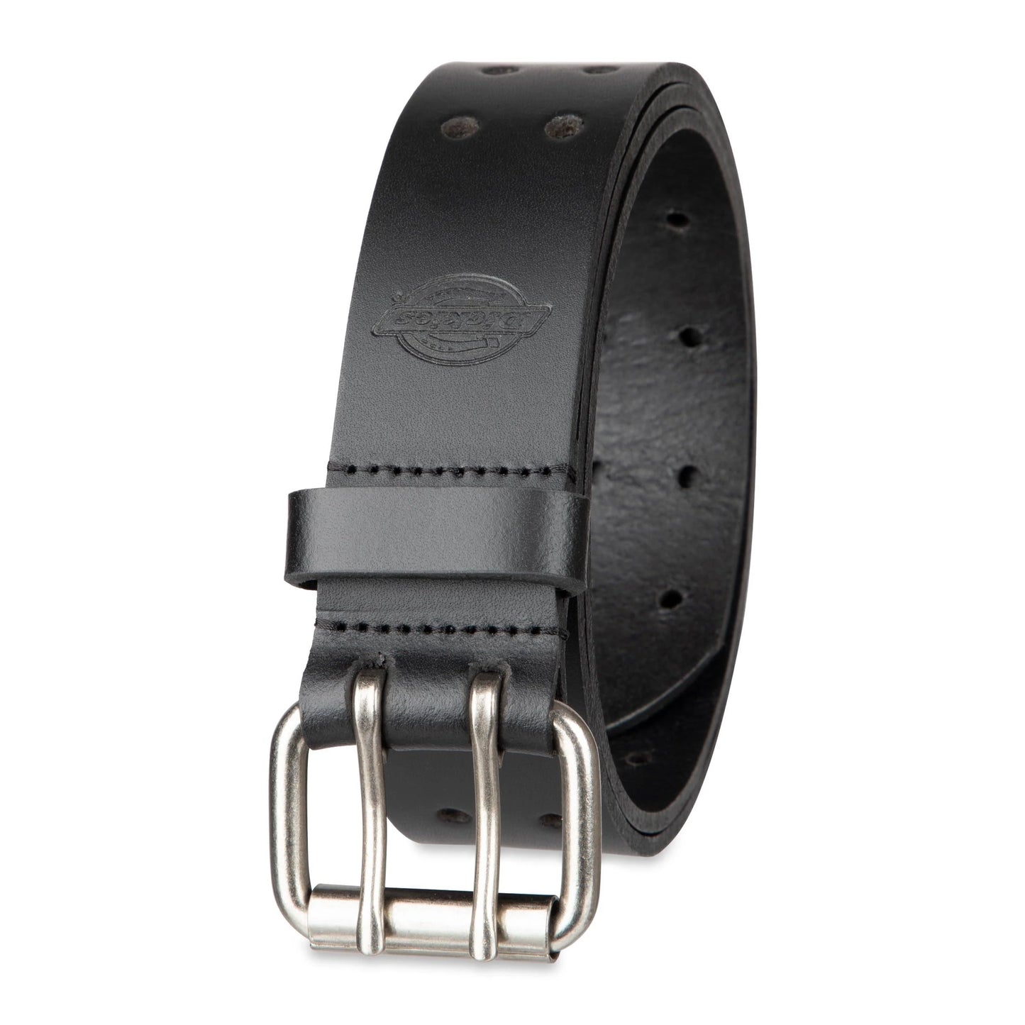 Dickies Men's Leather Two Hole Double Prong Bridle Belt
