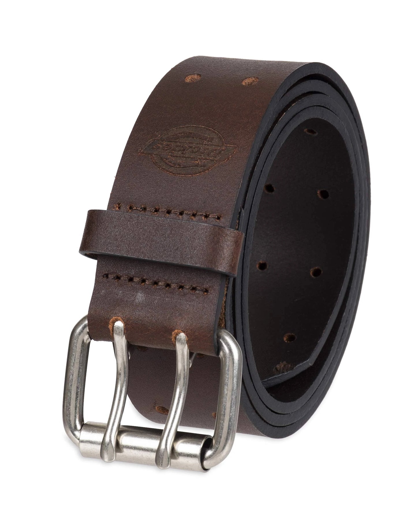 Dickies Men's Leather Two Hole Double Prong Bridle Belt