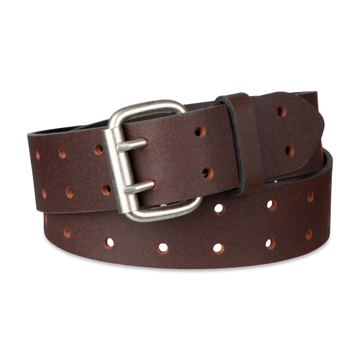 Dickies Men's Leather Two Hole Double Prong Bridle Belt