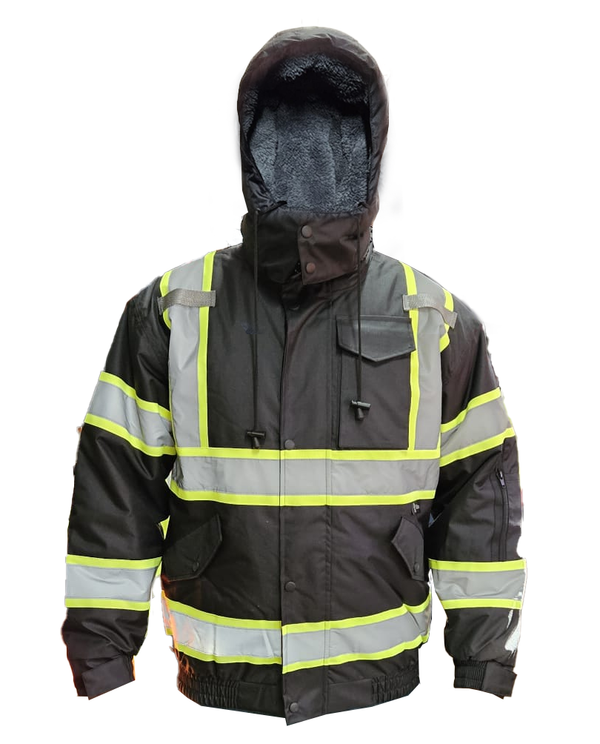 Waterproof Safety Jackets with Sherpa Linnig