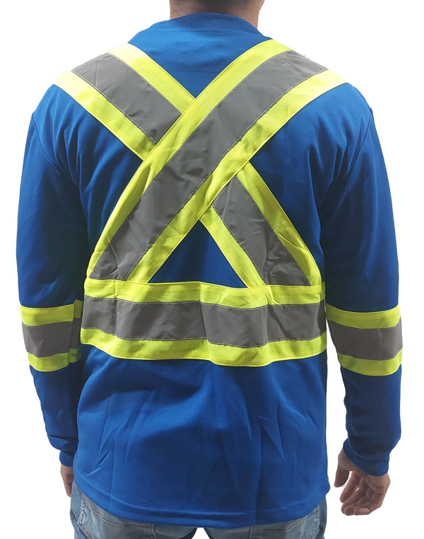 ST907 High Viz Long Sleeve Tshirts. Dry fit.