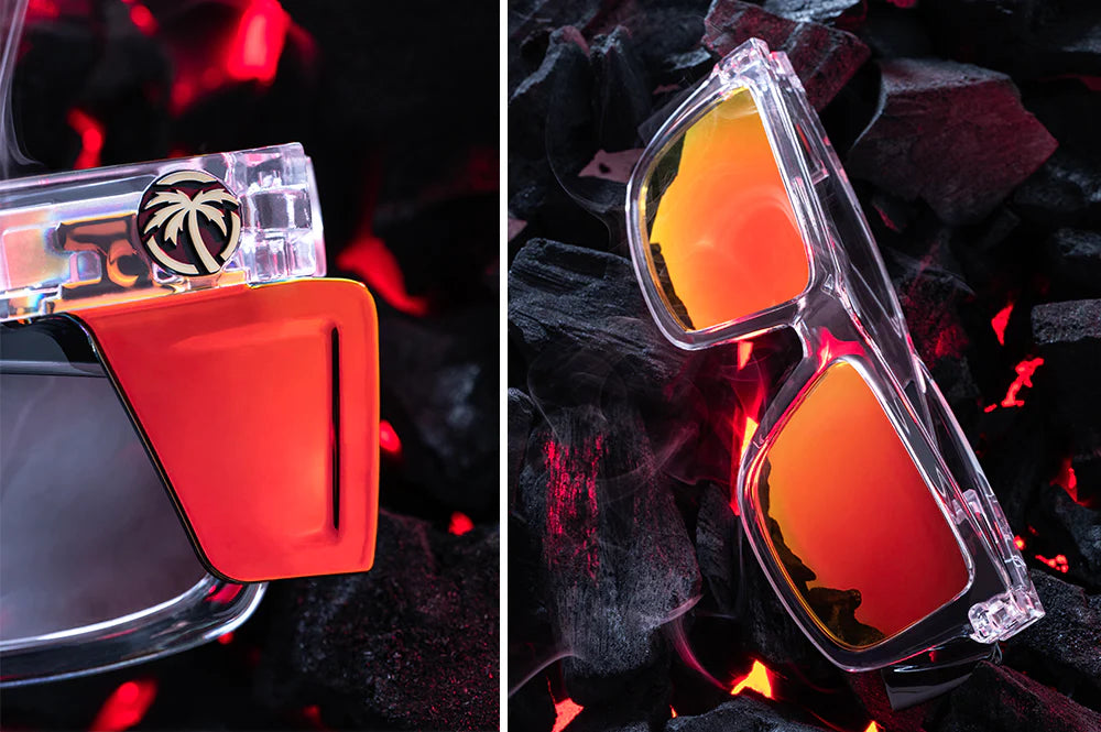 HeatWave Performance XL VISE Sunglasses Frame: Vapor Clear Frame Sunblast Lens Z87+